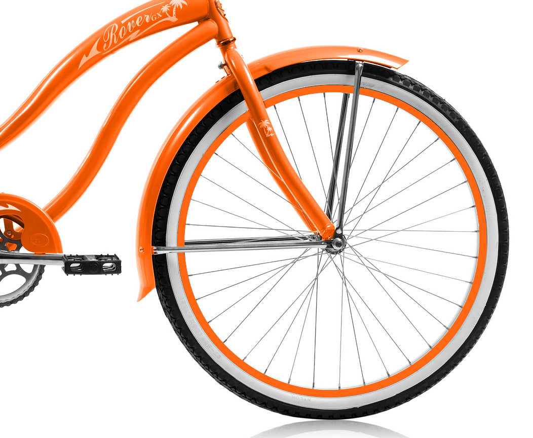 Micargi 26" Large Mono Tube Cruiser w/ Coaster Brake - Orange