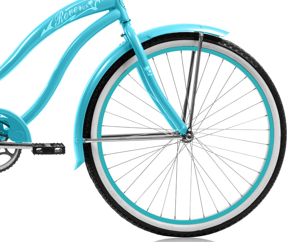 Micargi 26" Large Mono Tube Cruiser w/ Coaster Brake - Baby Blue