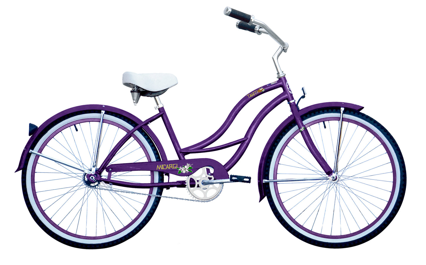 Micargi 26" Cantilever Steel Frame Cruiser w/ Coaster Brake-Purple