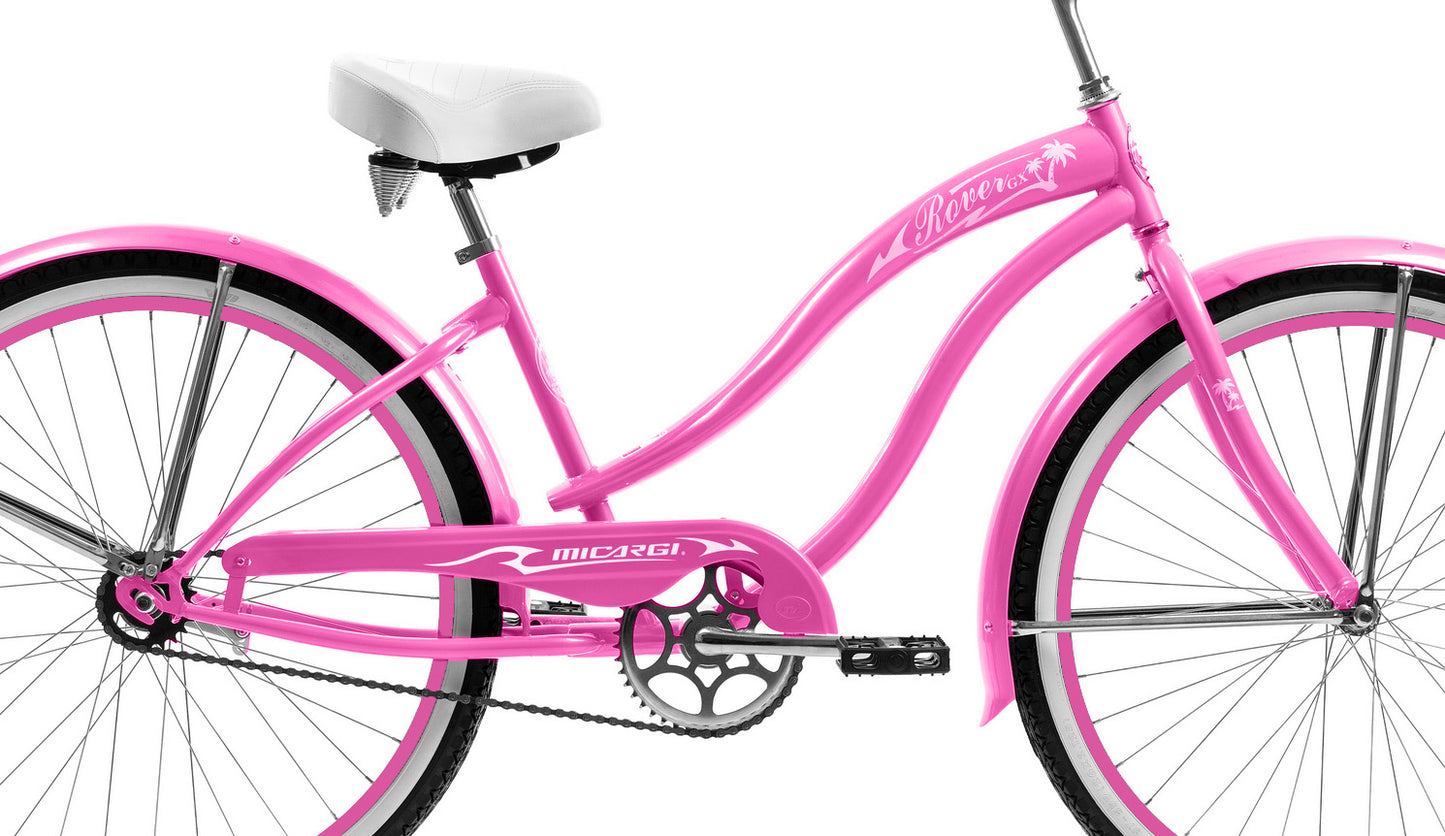 Micargi 26" Large Mono Tube Cruiser w/ Coaster Brake - Pink