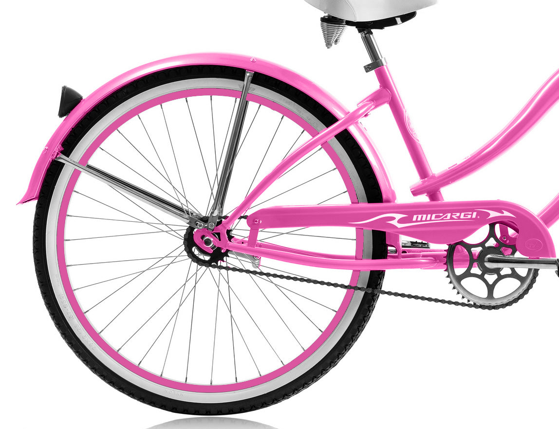 Micargi 26" Large Mono Tube Cruiser w/ Coaster Brake - Pink