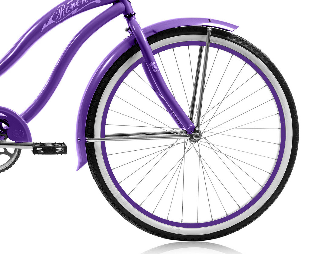 Micargi 26" Large Mono Tube Cruiser w/ Coaster Brake - Purple