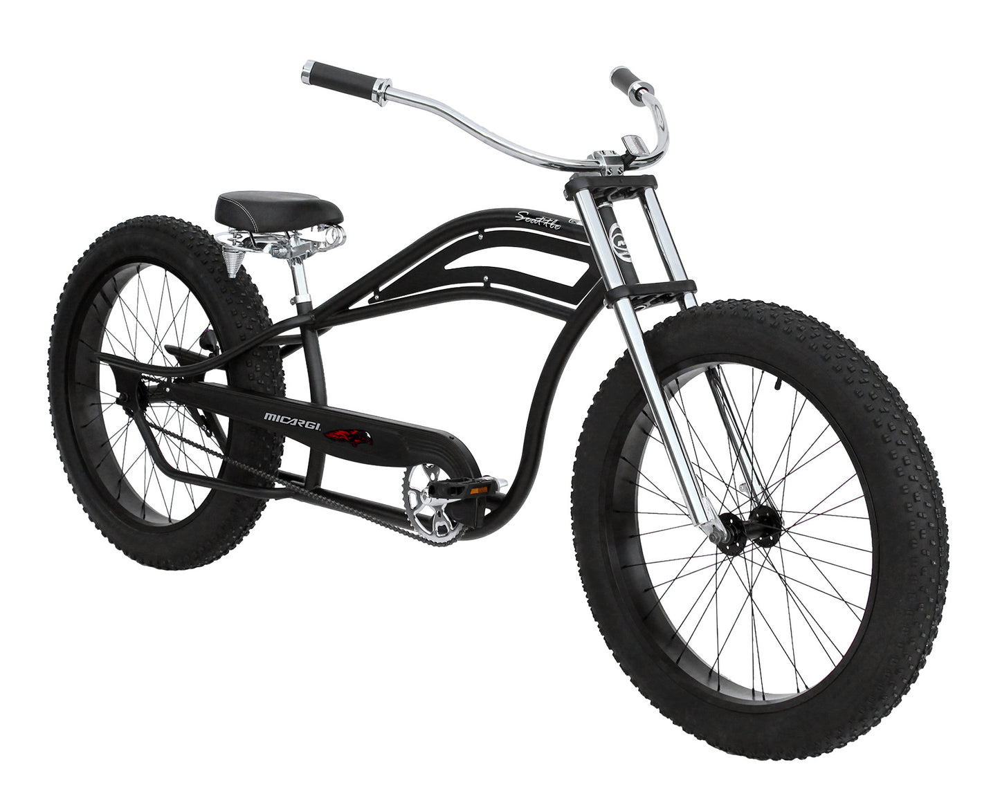 Micargi SEATTLE 26" Stretch Cruiser Bike | Fat Tire Bike | Bike Love USA