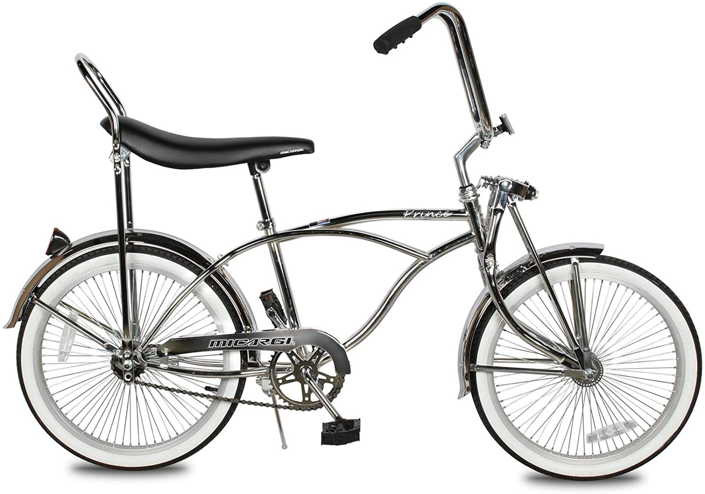 Micargi Prince 20" Chrome Polish Lowrider w/ Springer Fork , Coaster Brake