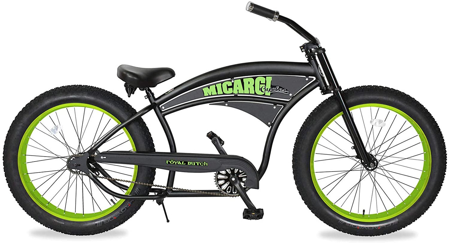 Micargi 26" ROYAL DUTCH - Matte Black / Green