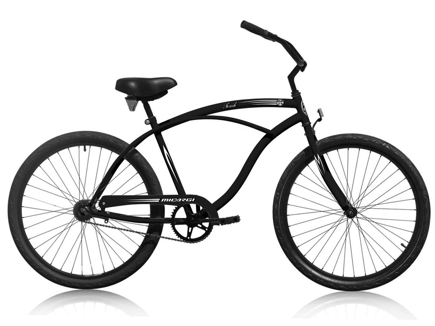 Micargi Touch 26" Bike - Matte Black | Cruiser Bike | Bike Lover USA