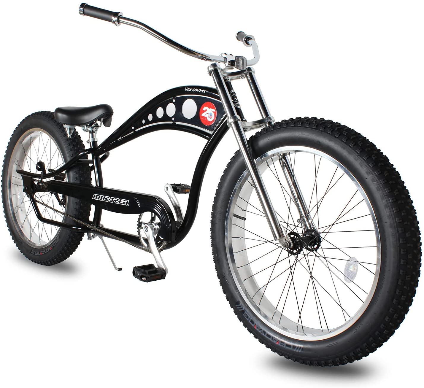 Micargi VANCOUVER Micargi 26" Stretch Cruiser Bike | Fat Tire Bike | Bike Lover USA