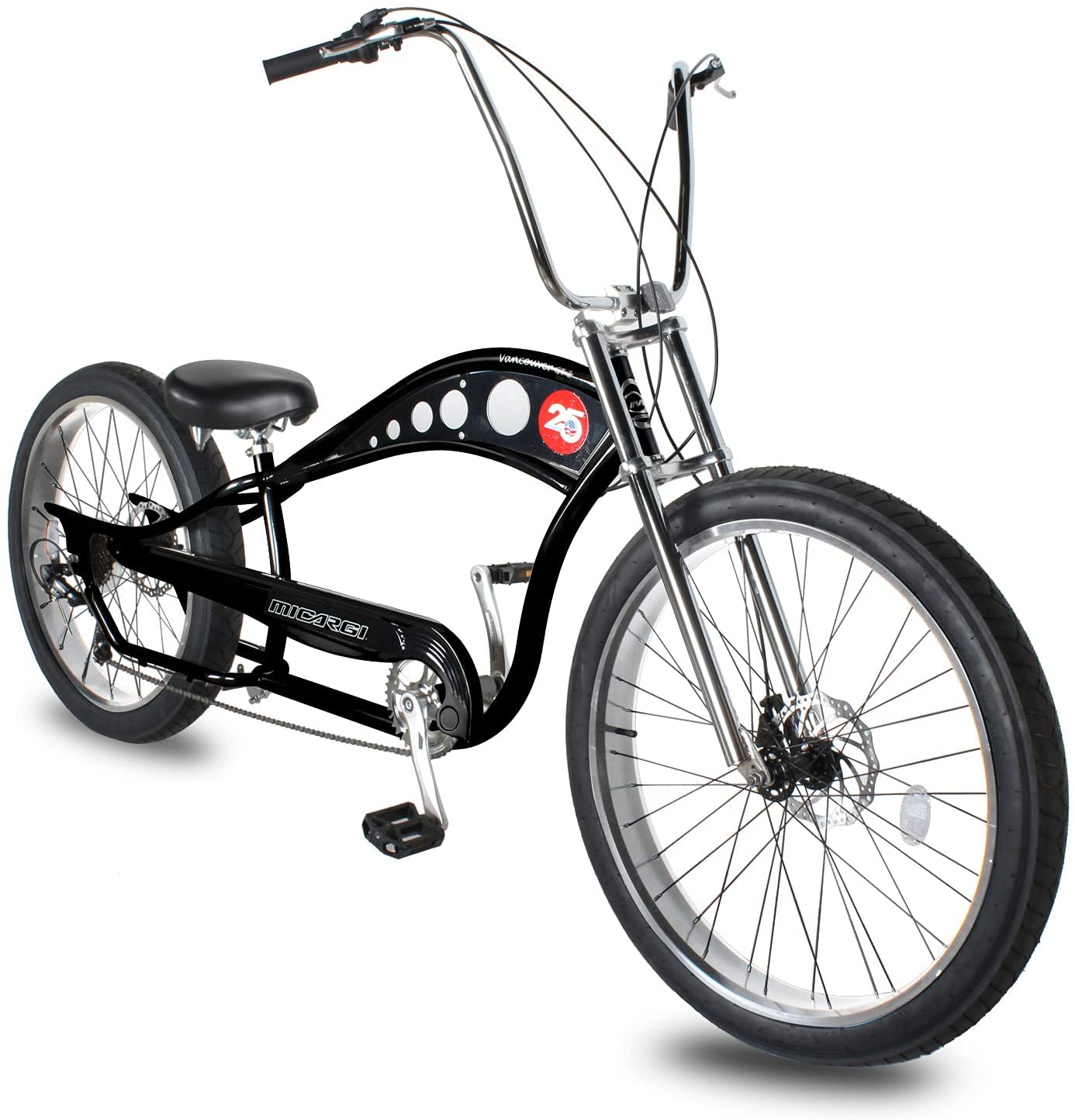 Micargi VANCOUVER-GT7 Micargi 26" Stretch Cruiser Bike | Bike Lover USA