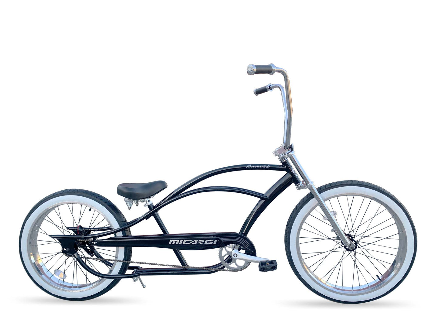 Micargi 26" BRONCO 3.0 - Black | Coaster Brake Beach Cruiser | Bike Lover USA