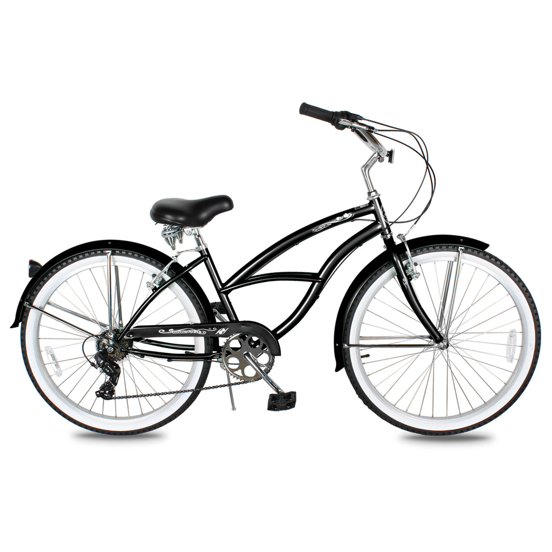 Micargi 26" PANTERA 7SP - Black | Cruiser Bike | Bike Lover USA