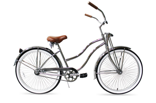 Micargi Falcon GT 26" Monocoque Cruiser w/ Triple Tree Chopper Fork Ape Handlebar Coaster Brake-Black