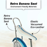 Tracer Hyena Classic Beach Lowrider Bike w/140H Wheel, Single Speed, w/ Banana Seat