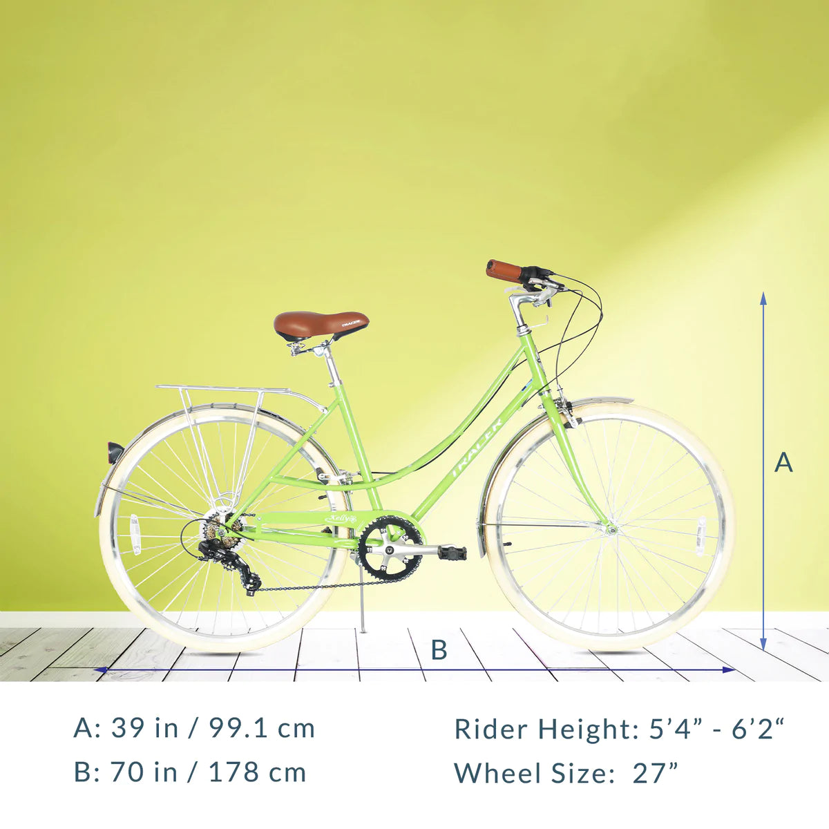 Tracer Kelly 700c Hybrid City Bikes - 7-Speed