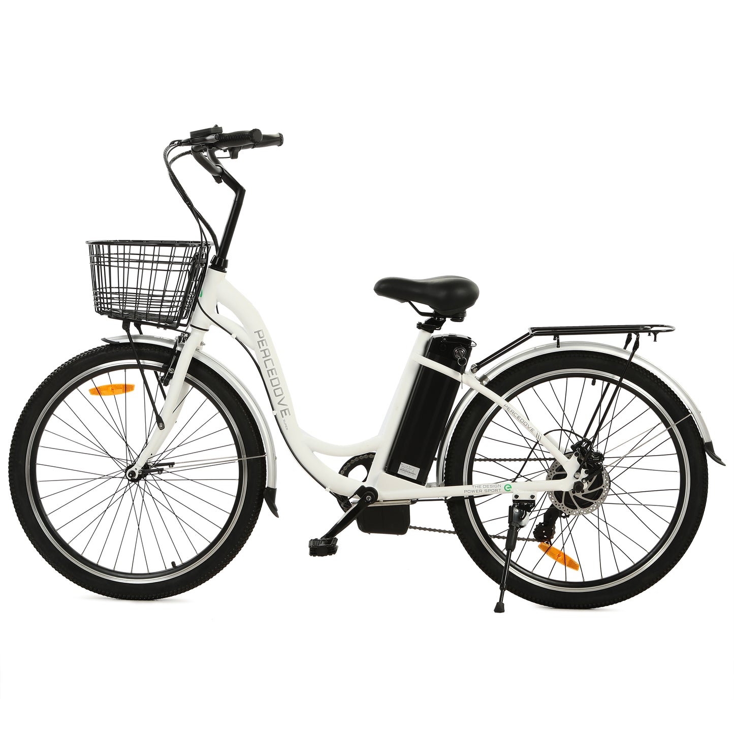 Ecotric Peacedove Electric City Bike - White