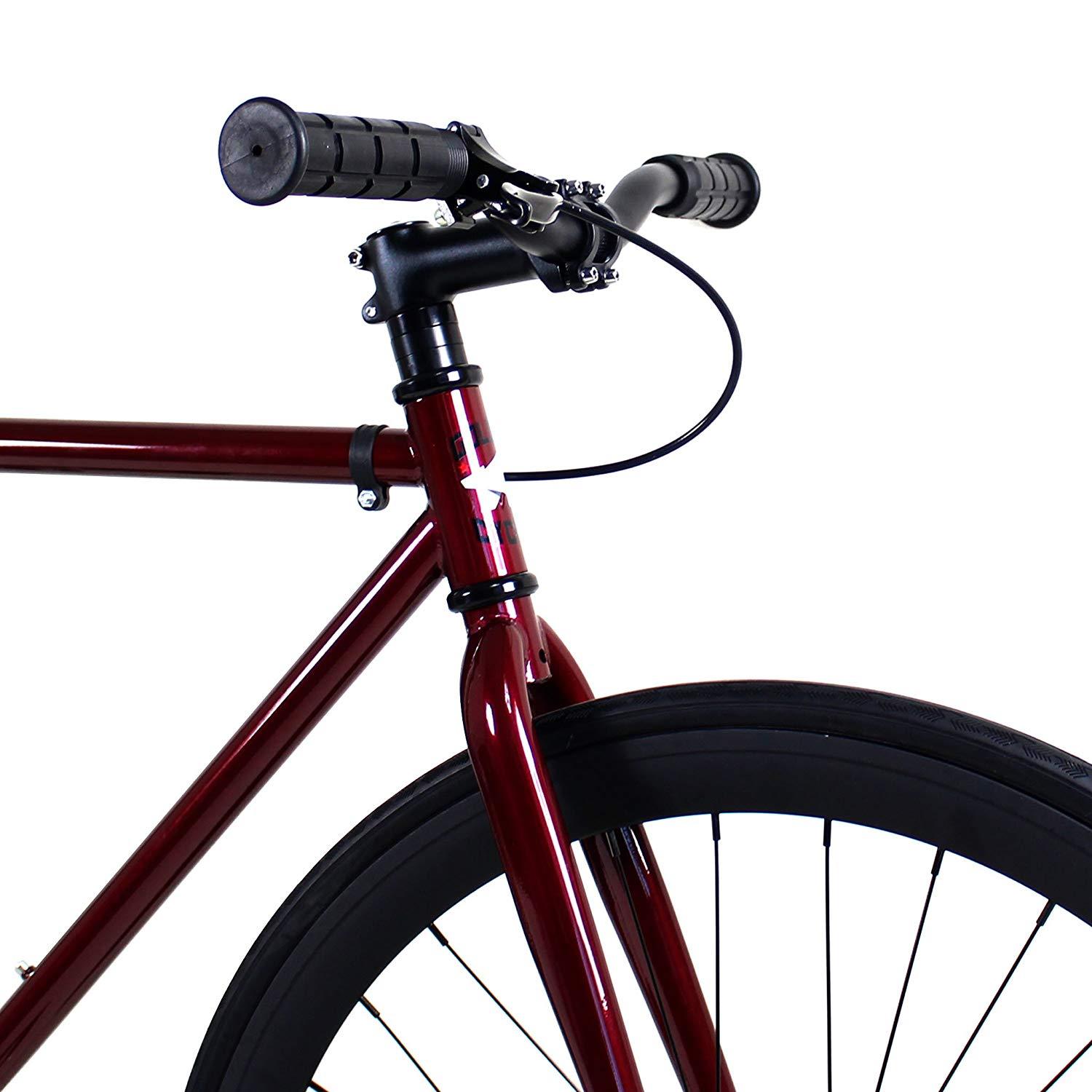Golden Cycles GC-Redrum Single Speed Road Bike Steel Frame 700c Wheels Flip-Flop Hub