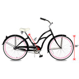Tracer TAHA 26" Beach Cruiser Bikes 1 & 7 Speed for Women
