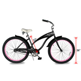 Tracer AVERA-F 26" Beach Cruiser Bike Single Speed for Women