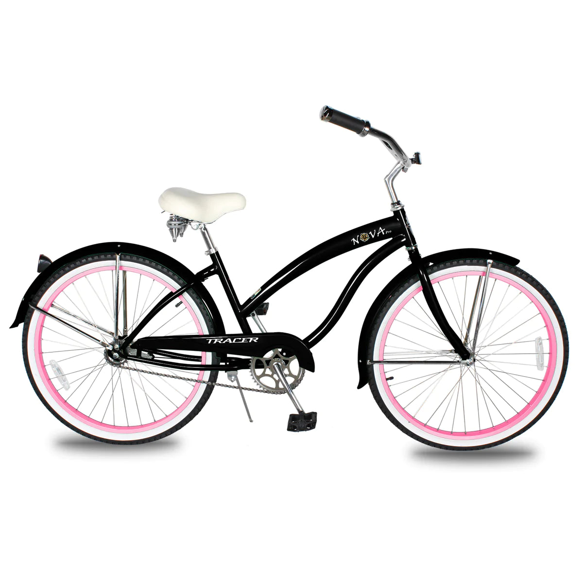 Tracer Nova Single Speed 26" Beach Cruiser Bike - Black | Single Speed | Cruiser Bike | Adult Bikes | Beach Cruiser Bikes | Bike Lover USA