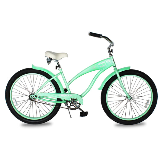 Tracer Avera 26" Beach Cruiser Bikes Single Speed - Mint Green | Beach Cruiser Bikes | Cruiser Bikes | Beach Bikes | Single Speed | Single Speed Cycle | Adult Bike | Bike Lover USA