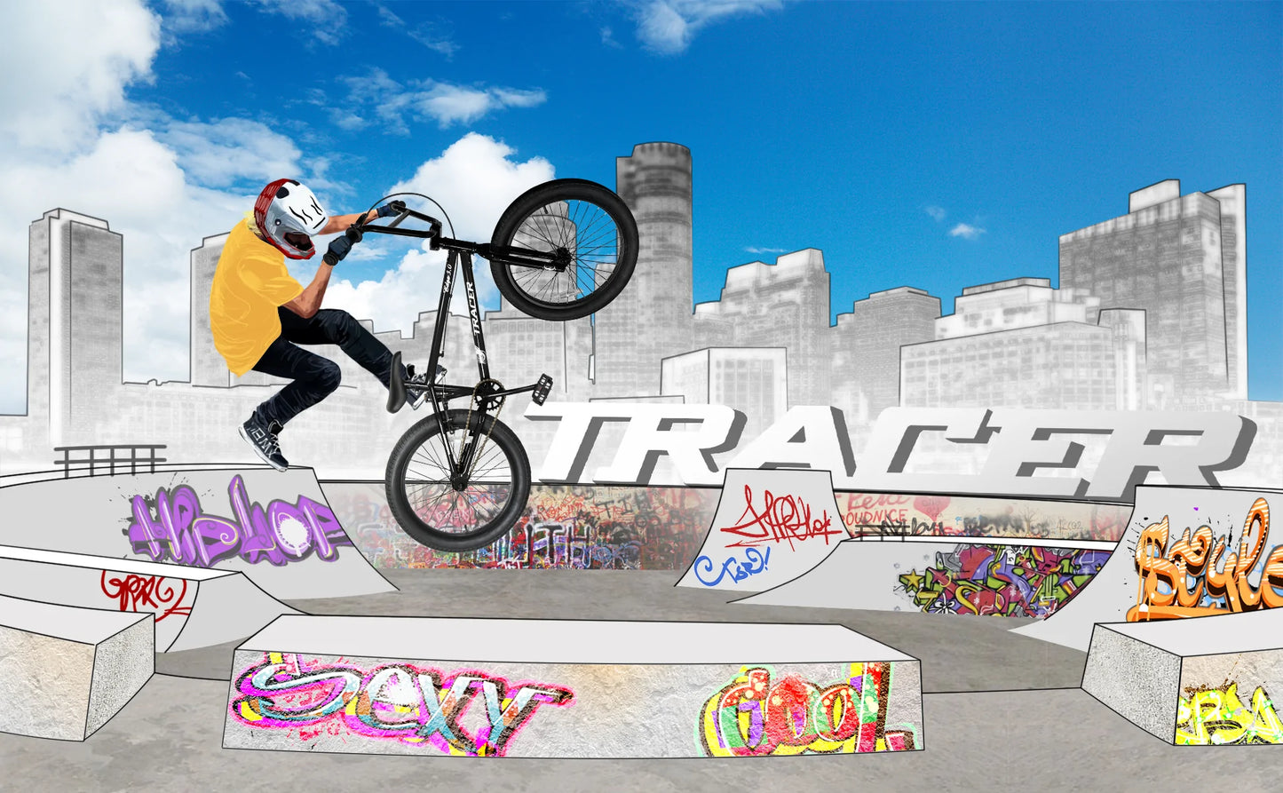 Tracer Edge Freestyle BMX Bike - Black | BMX Bike | Freestyle BMX | Freestyle Bike | BMX Bikes | Kid's BMX Bikes | Bike Lover USA