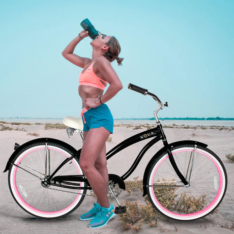 Tracer NOVA 26" Beach Cruiser Bike Single Speed for WOMEN