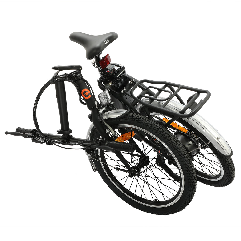 UL Certified-Ecotric Starfish 20inch Portable and Folding Electric Bike - Matte Black