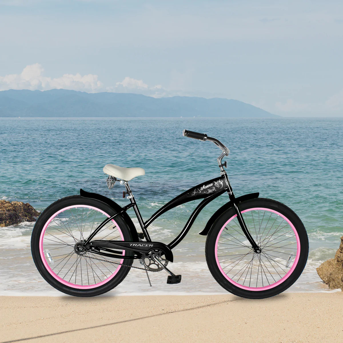 Tracer AVERA-F 26" Beach Cruiser Bike Single Speed for Women