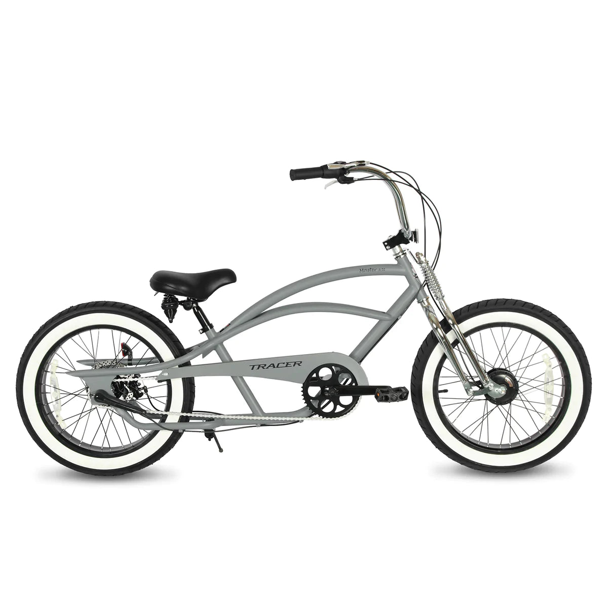 Tracer Master 2.0 3i Internal 3-Speed - Matte Grey | Fat Tire Bike | Cruiser Fat Tire Bike | Stretch Bike | Fat Tire | Bike Lover USA