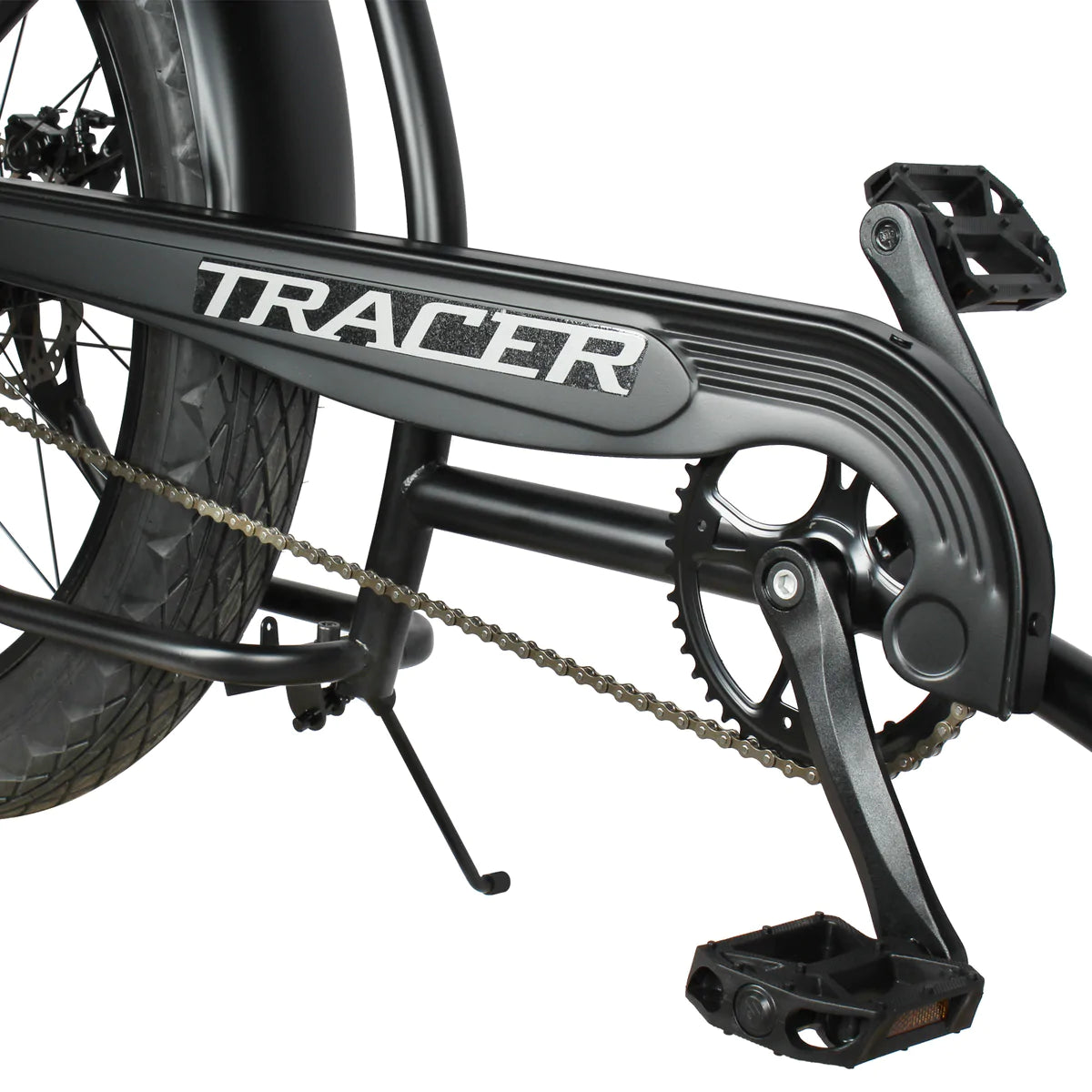 Tracer Santak GT 26" Chopper Stretch Cruiser Fat Tire Bike - Matte Black | Single Speed | Fat Tire Bike | Cruiser Fat Tire Bike | Stretch Bike | Fat Tire | Bike Lover USA