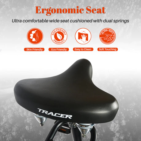 Tracer SIENA GTS 3i Internal 3-Speed Classical Stretch Beach Cruiser Bikes w/ Shifting Rod