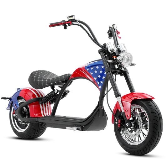 M1P Fat Tire Electric Citycoco Scooter - American Flag