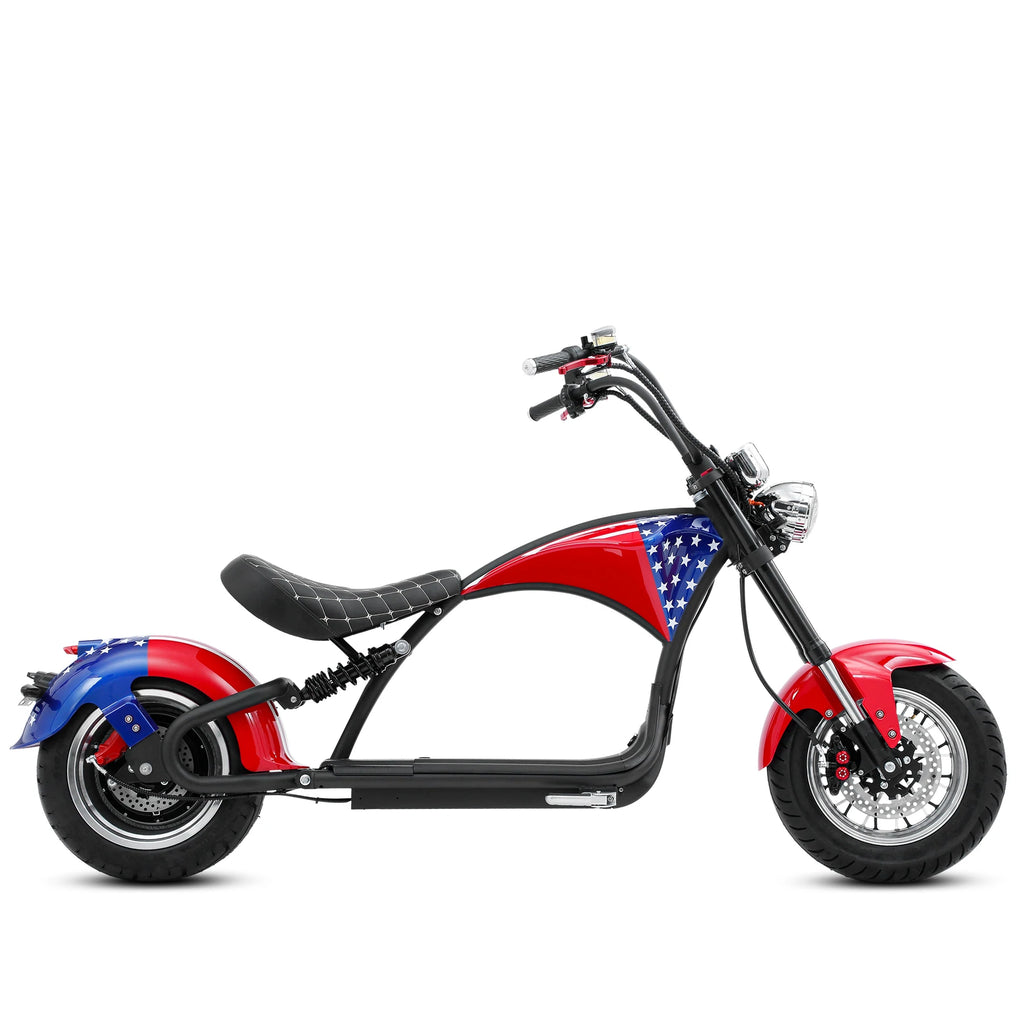 M1P Fat Tire Electric Citycoco Scooter - American Flag