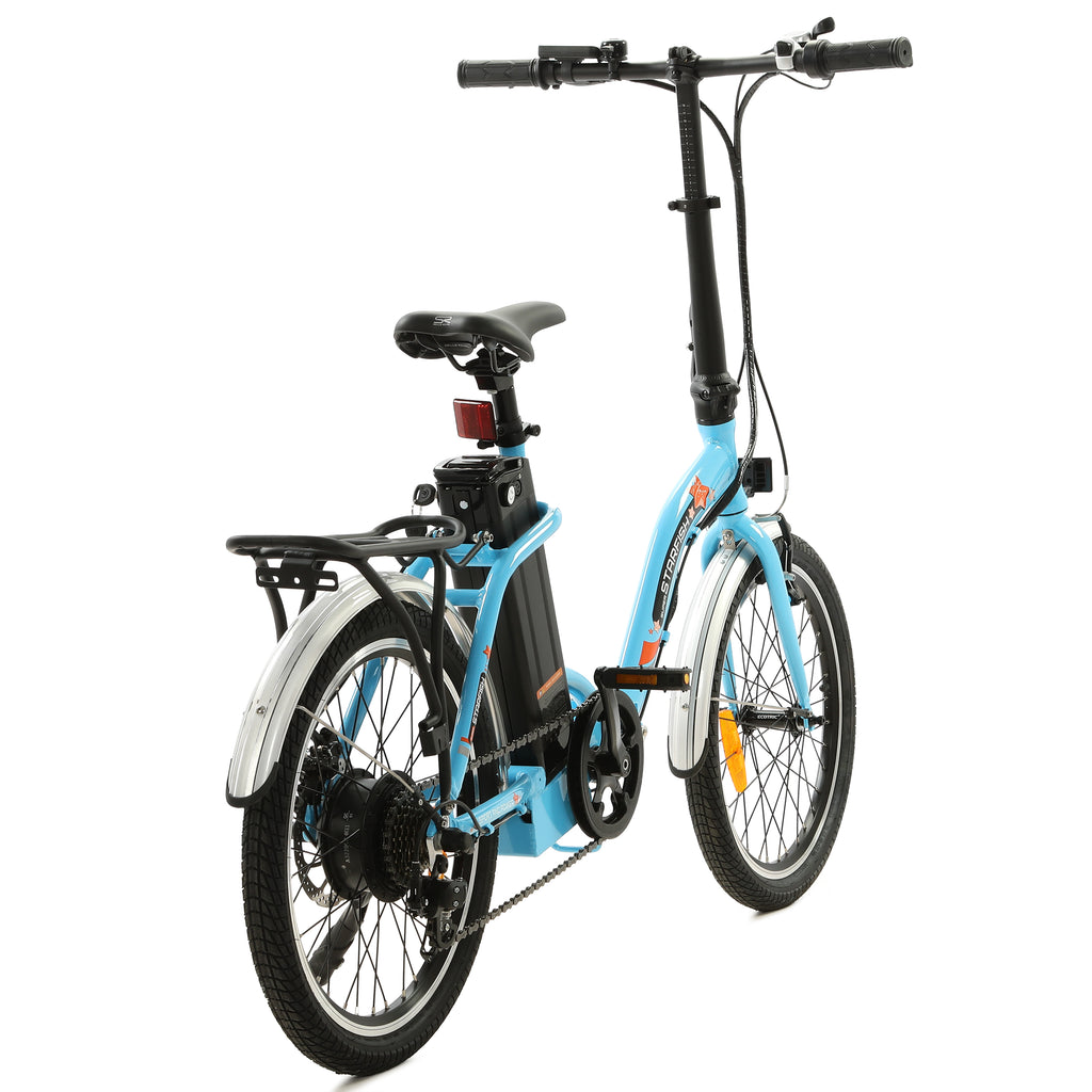 UL Certified-Ecotric Starfish 20inch Portable and Folding Electric Bike - Blue