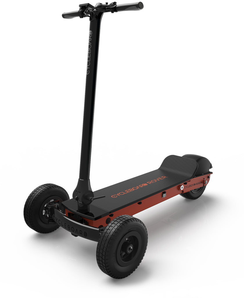 Cycleboard Rover No Limits All-terrain Vehicle - Gunmetal Grey / Burnt Orange | All terrain Electric Vehicle | Electric Scooter | Cycleboard Scooter Folding Scooter | Bike Lover USA