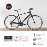Tracer Braver 700C 7 Speed Hybrid Road Bike for Men