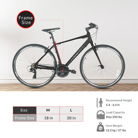 Tracer Braver 700C 7 Speed Hybrid Road Bike for Men