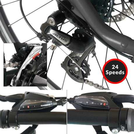 Tracer Bravery 24 Speed Hybrid Road Bike