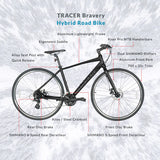 Tracer Bravery 24 Speed Hybrid Road Bike