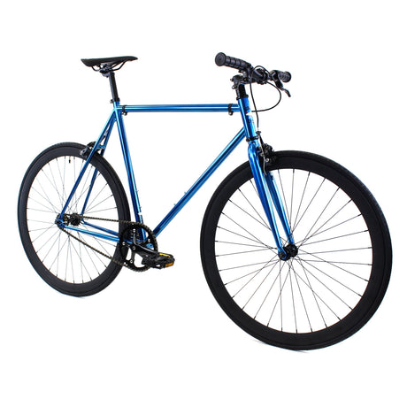 Golden Cycles GC-Blue Jay Single Speed Road Bike Steel Frame 700c Wheels Flip-Flop Hub