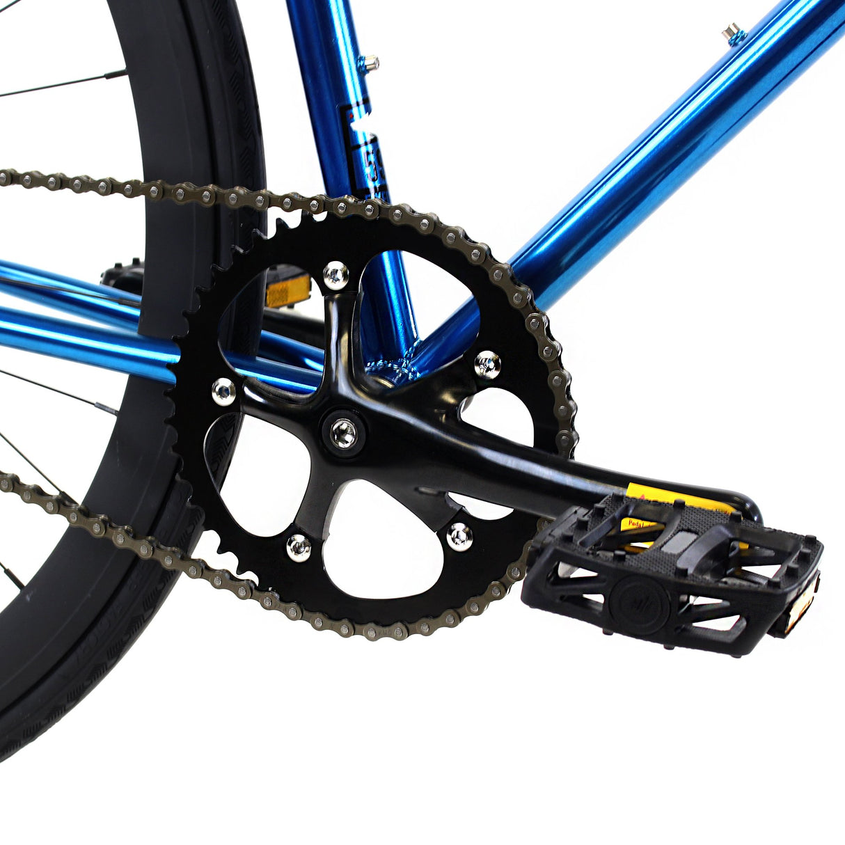 Golden Cycles GC-Blue Jay Single Speed Road Bike Steel Frame 700c Wheels Flip-Flop Hub