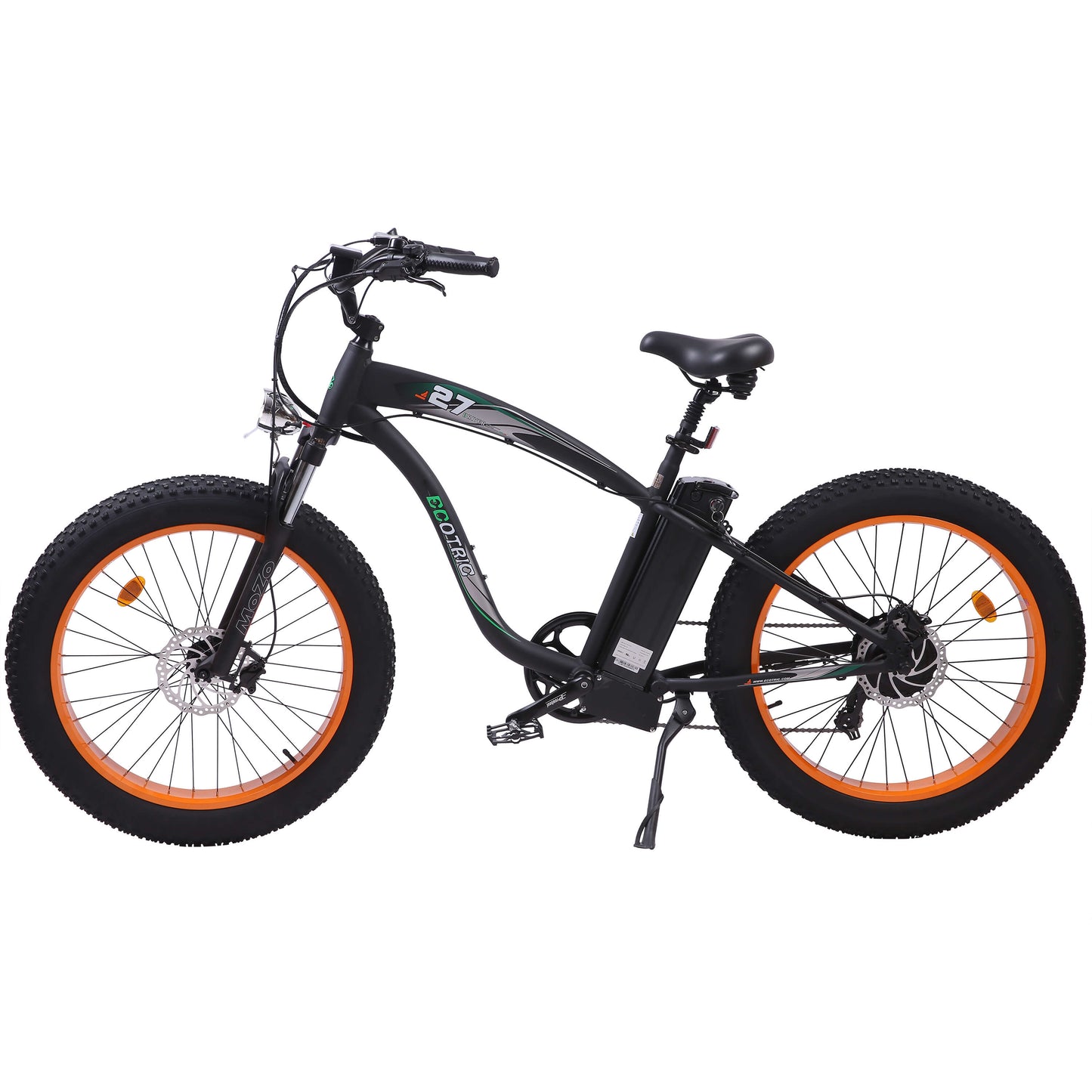 Ecotric Hammer Electric Fat Tire Beach Snow Bike - Orange