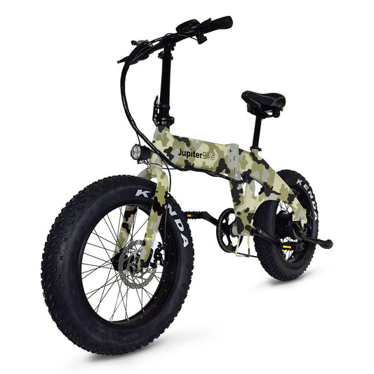 JupiterBike Defiant Fat Tire Folding Electric Bike-Camouflage
