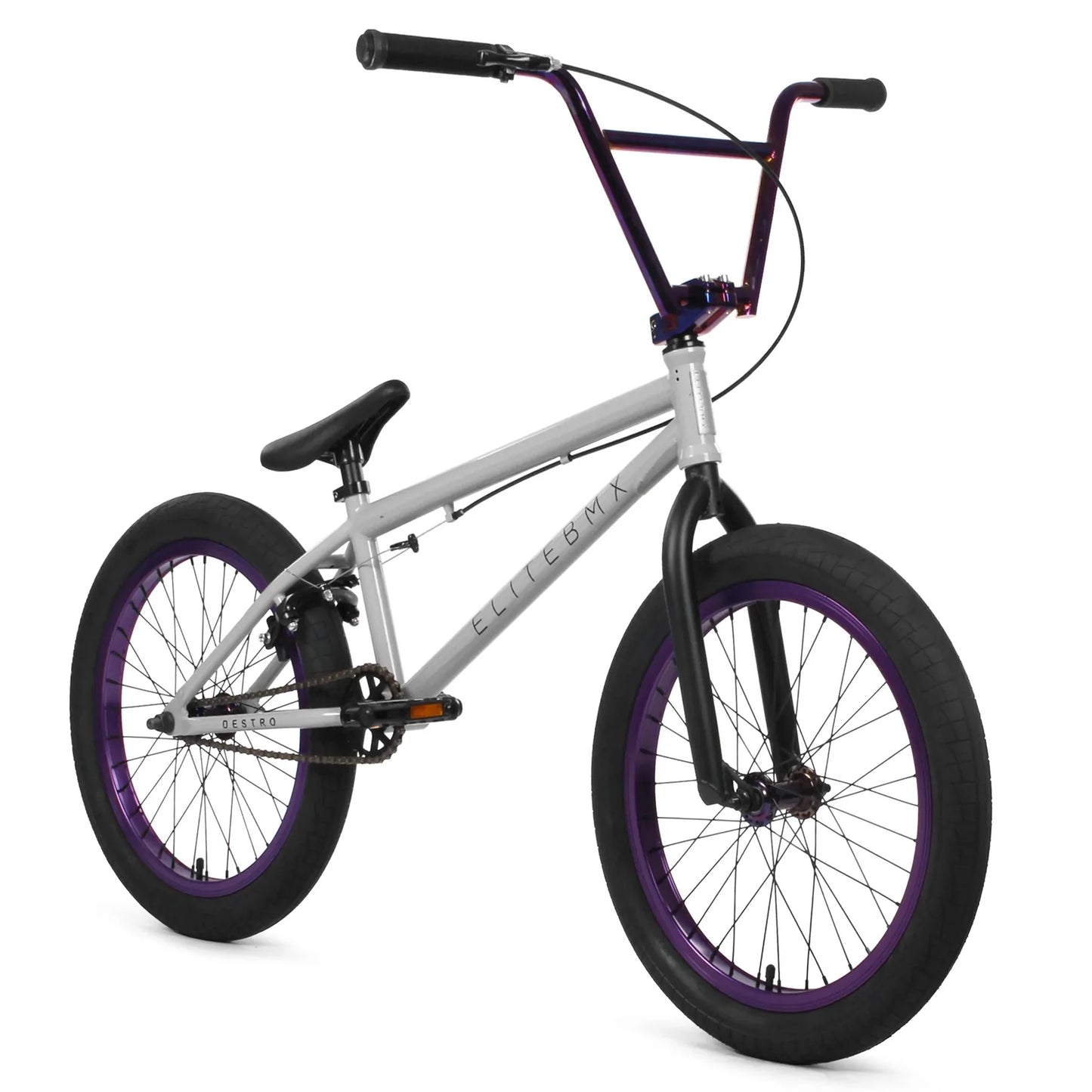 Destro BMX Bike - Grey Purple | Elite BMX Destro Bikes | Desto Bike | Elite BMX Bike | BMX Bikes | Elite Bikes | Affordable Bikes | Affordable BMX Bikes | Bike Lovers USA