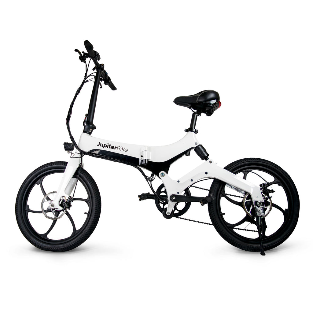JupiterBike Discovery X7 Folding Electric Bike-White