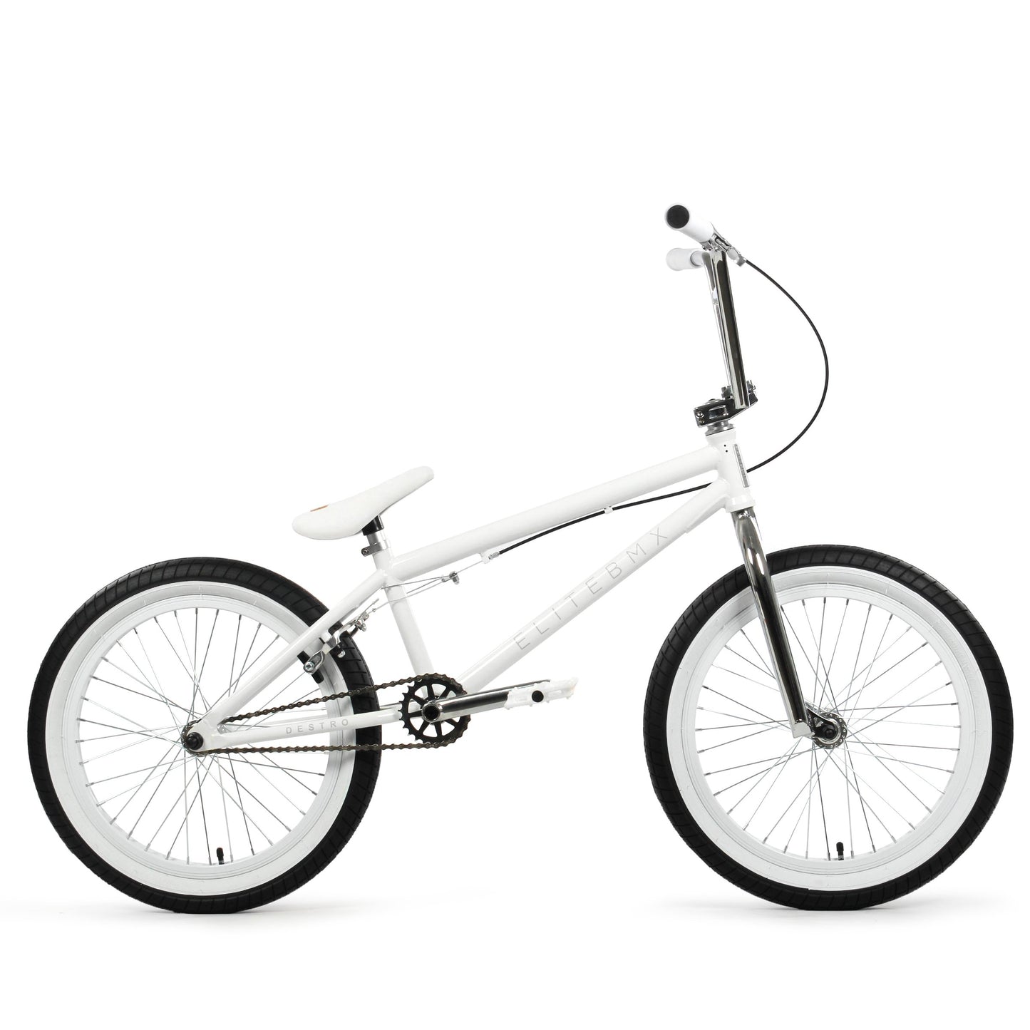 Destro BMX Bike - White Chrome | Elite BMX Destro Bikes | Desto Bike | Elite BMX Bike | BMX Bikes | Elite Bikes | Affordable Bikes | Bike Lovers USA