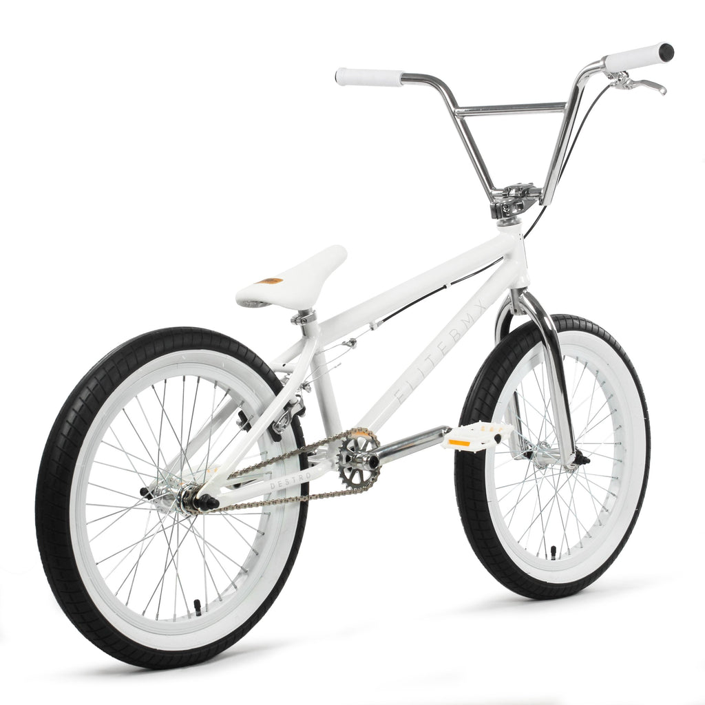 Destro BMX Bike - White Chrome | Elite BMX Destro Bikes | Desto Bike | Elite BMX Bike | BMX Bikes | Elite Bikes | Affordable Bikes | Bike Lovers USA
