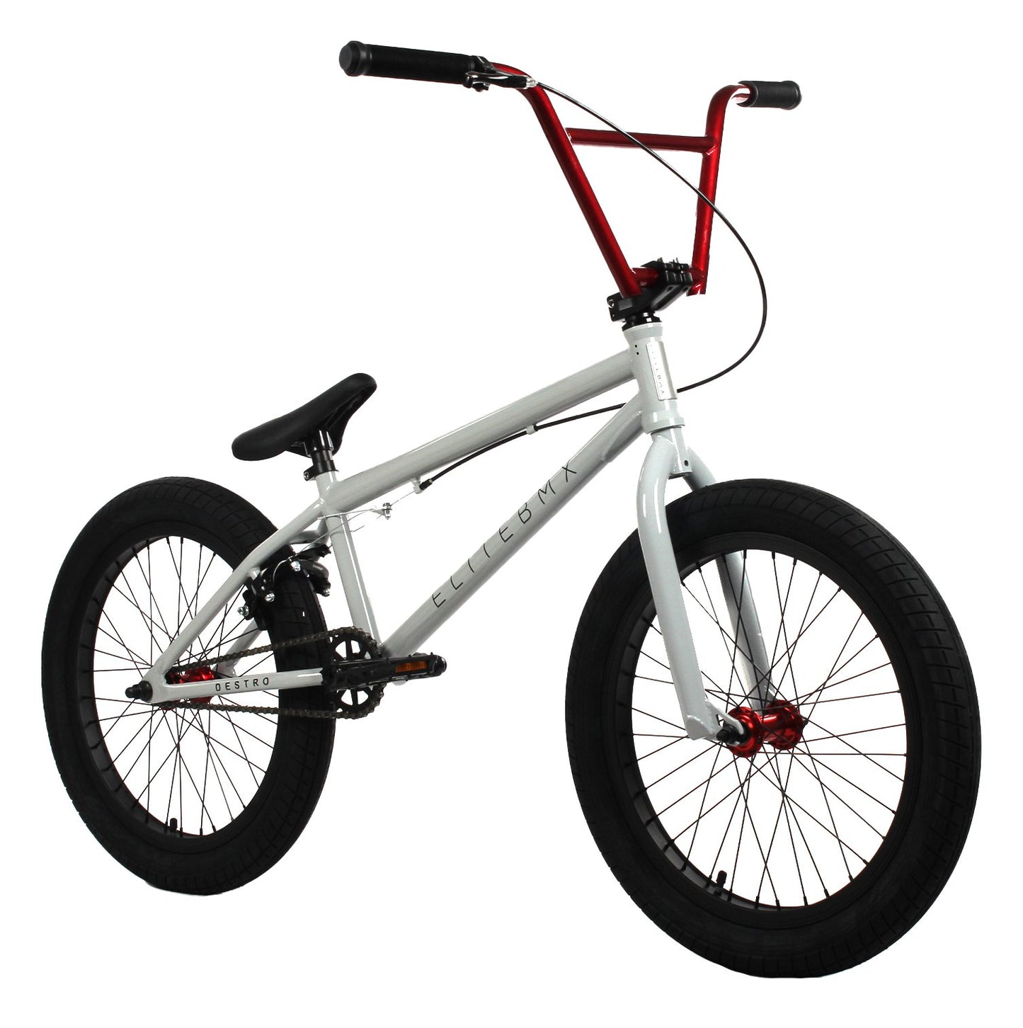 Destro BMX Bike - Grey Red | Elite BMX Destro Bikes | Desto Bike | Elite BMX Bike | BMX Bikes | Elite Bikes | Affordable Bikes | Bike Lovers USA