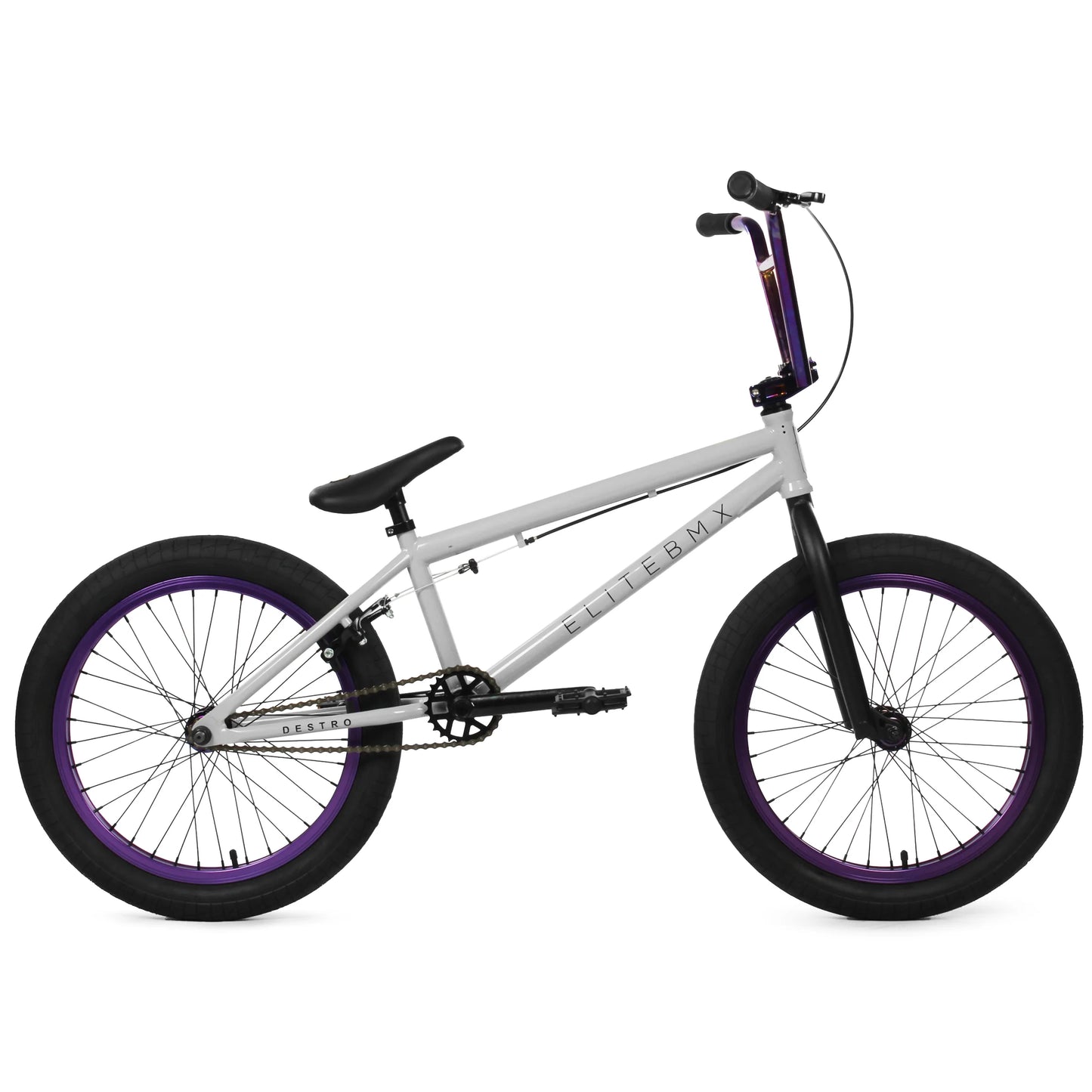 Destro BMX Bike - Grey Purple | Elite BMX Destro Bikes | Desto Bike | Elite BMX Bike | BMX Bikes | Elite Bikes | Affordable Bikes | Affordable BMX Bikes | Bike Lovers USA
