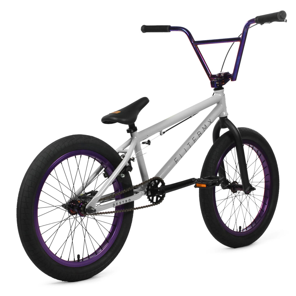 Destro BMX Bike - Grey Purple | Elite BMX Destro Bikes | Desto Bike | Elite BMX Bike | BMX Bikes | Elite Bikes | Affordable Bikes | Affordable BMX Bikes | Bike Lovers USA