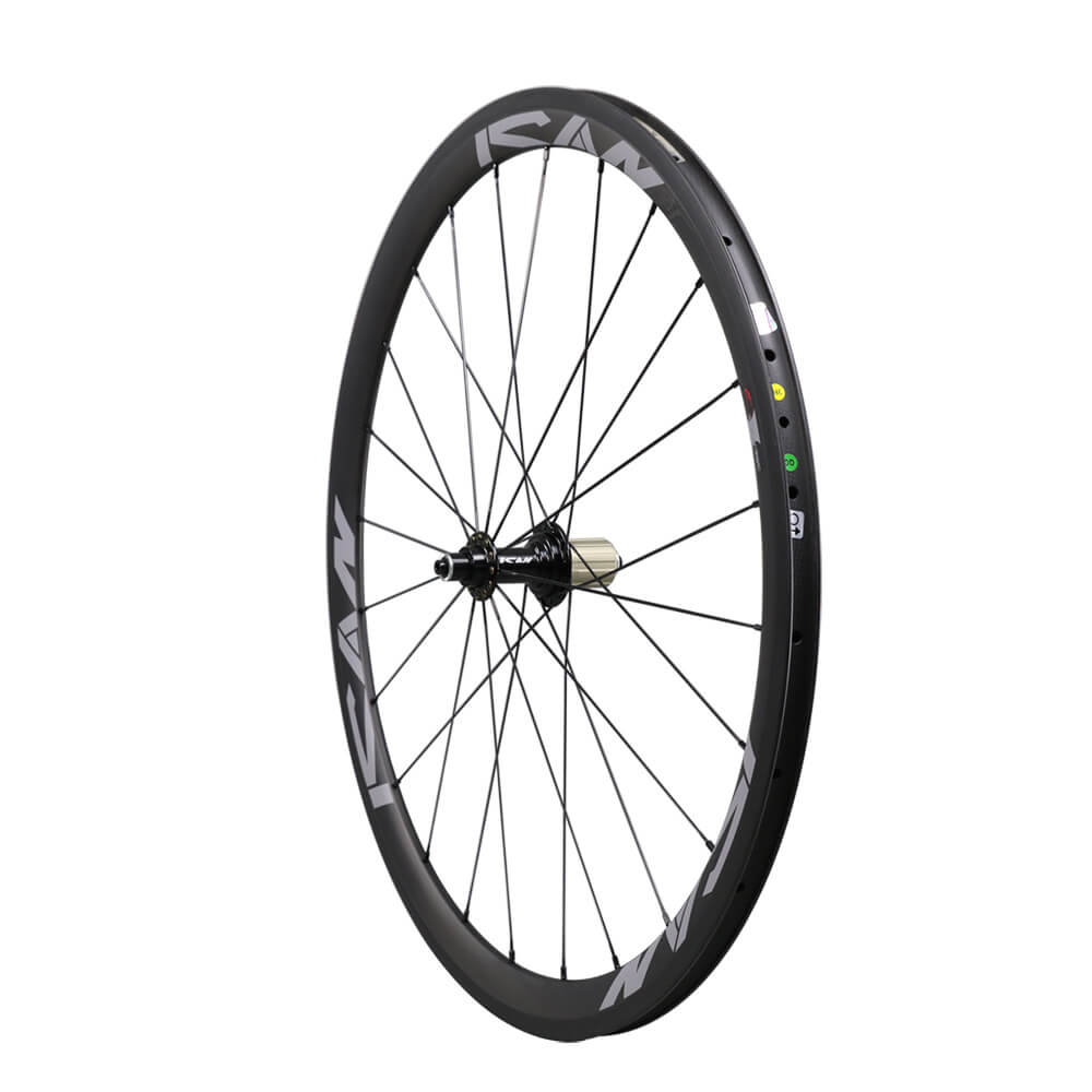 38mm Carbon Clincher Climbing Sapim CX-Ray Spokes Wheelset